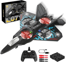 RC Stunt Fighter Jet med LED og 360° Loop – Enkel å Fly, Umulig å Legge Fra Seg