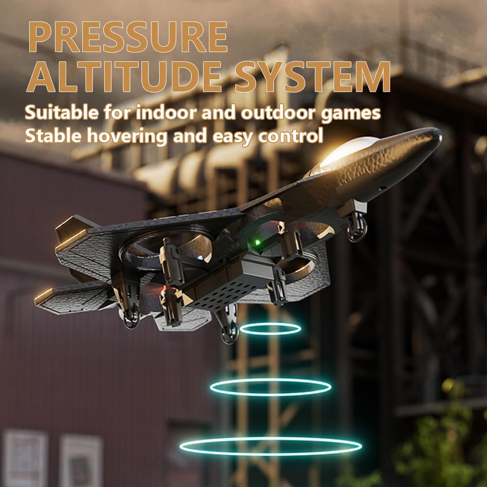 RC Stunt Fighter Jet med LED og 360° Loop – Enkel å Fly, Umulig å Legge Fra Seg