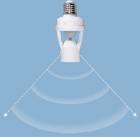 E27 Induktionslamphållare med LED Sensor och Säkerhetsfunktion