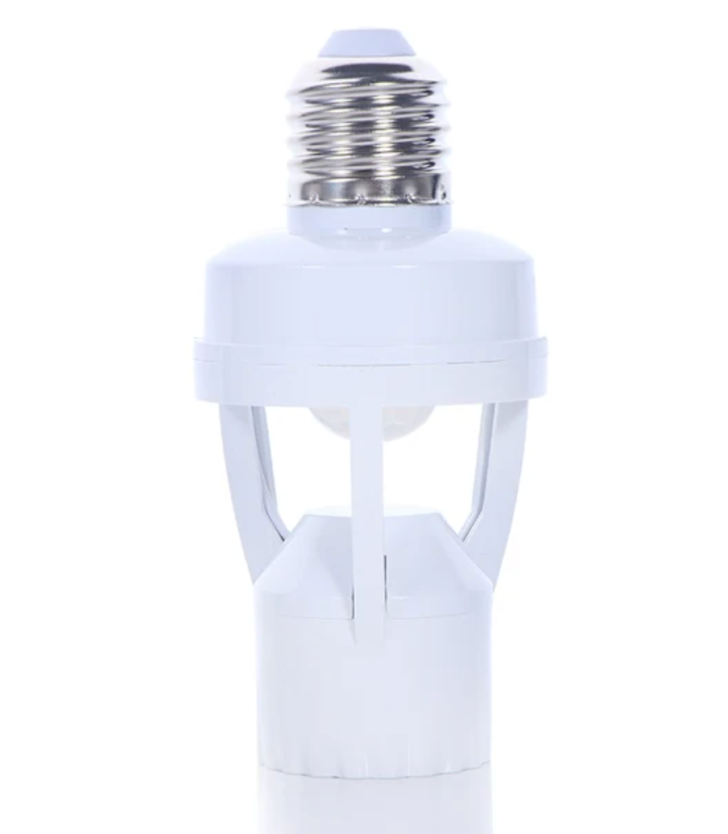 E27 Induktionslamphållare med LED Sensor och Säkerhetsfunktion
