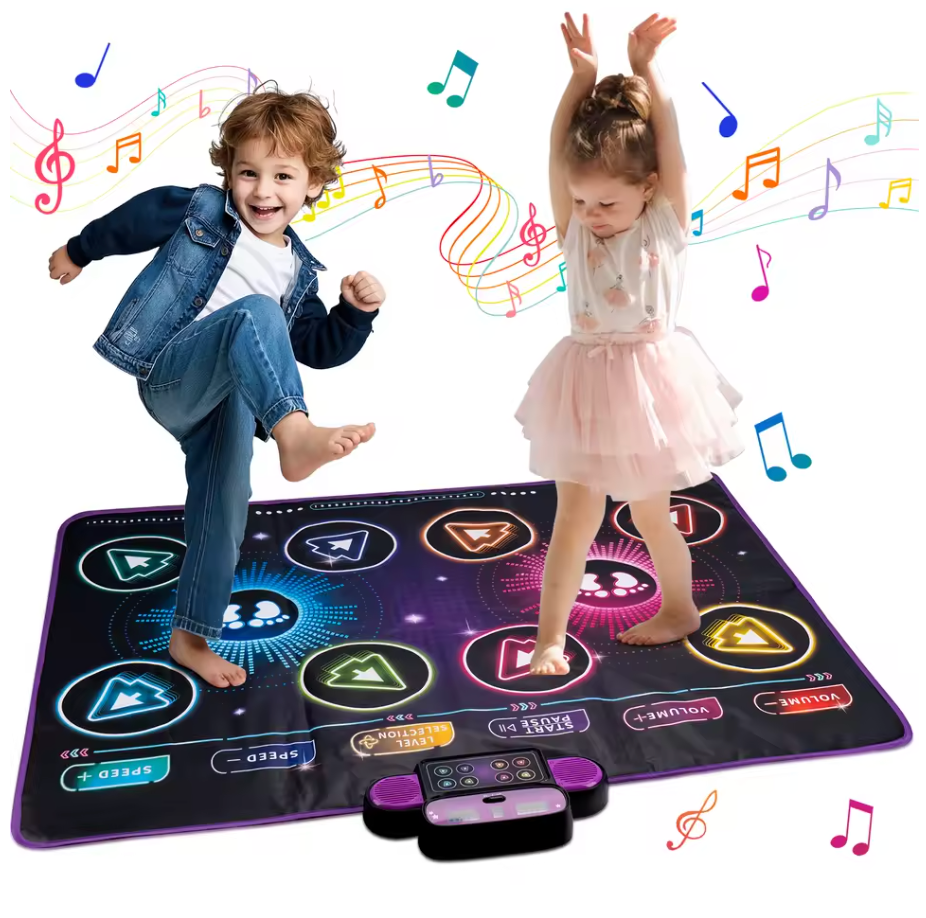 Elektronisk Dansmatta för Barn – Med Bluetooth & 9 Nivåer av Kul! 🎶