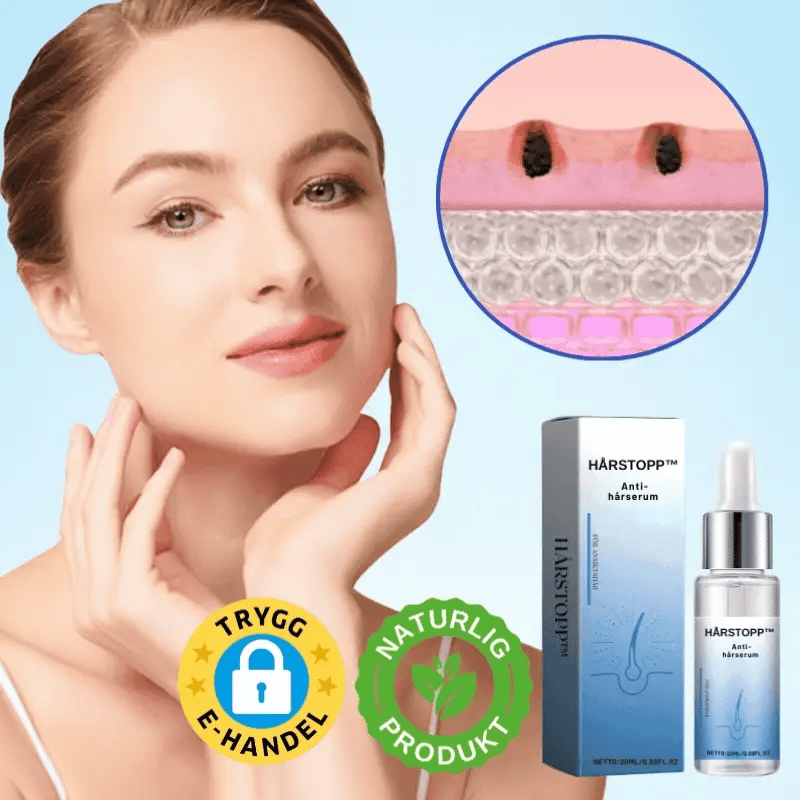 HairStopp™ Anti-Hair Serum | Fjerner 92 % av ansiktshårene på 2 dager