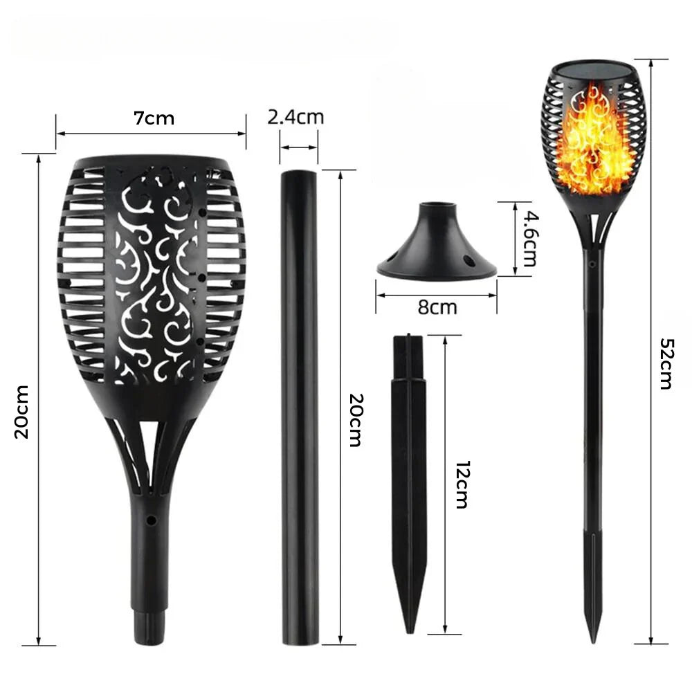 Solcellsdriven Nattfackla - 1+1 Gratis