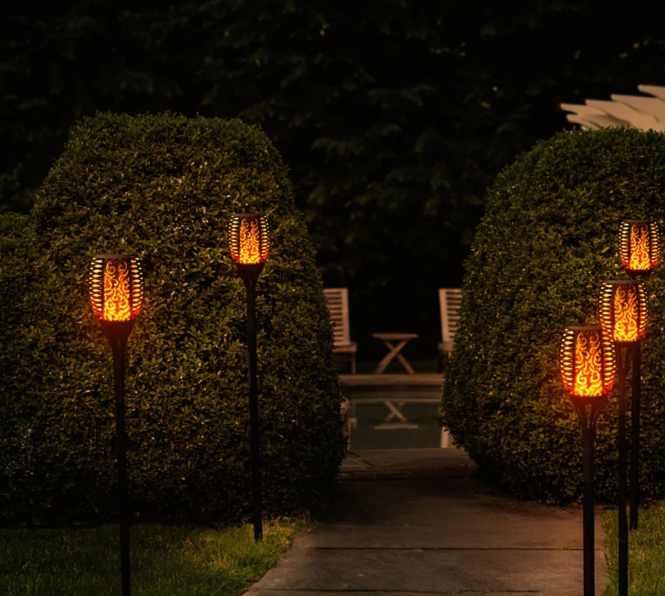 Solcellsdriven Nattfackla - 1+1 Gratis