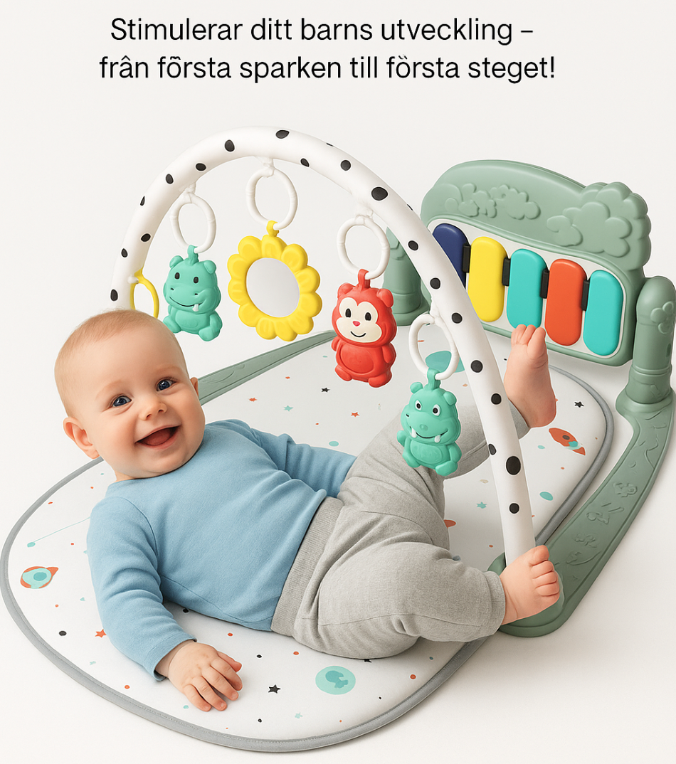 En underhållande och utvecklande lekmatta som växer med ditt barn