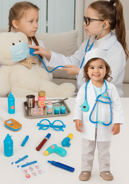 Ein Doktor-Set, das Ihr Kind wie einen echten Helden fühlen lässt 👩‍⚕️