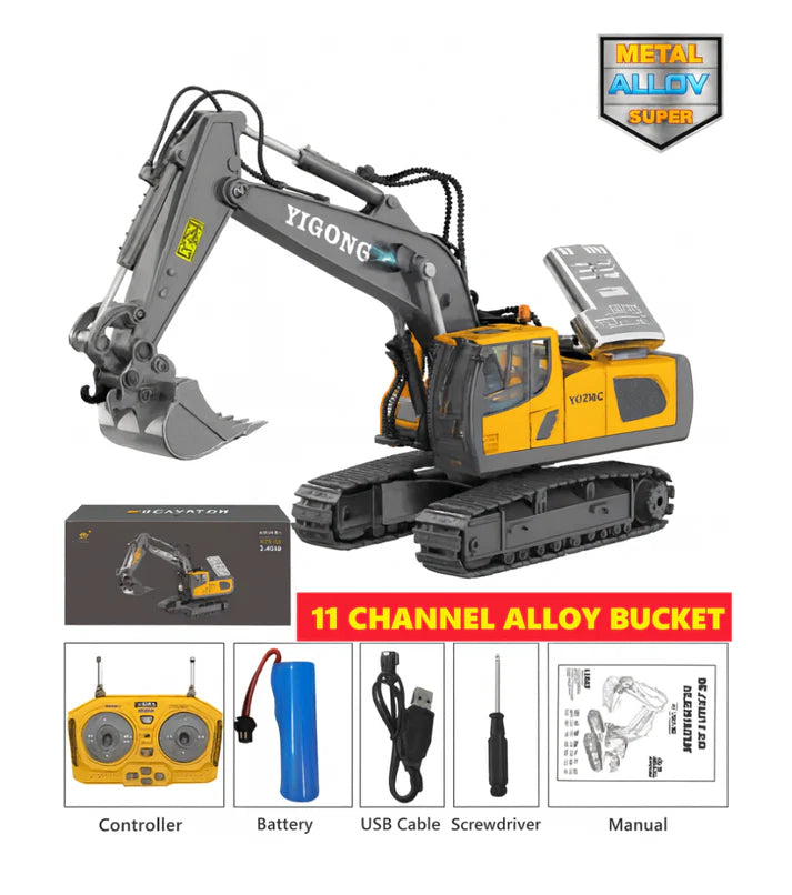 Leksaker som pojkar drömmer om – realistiska RC-byggfordon fulla av äventyr 🚜