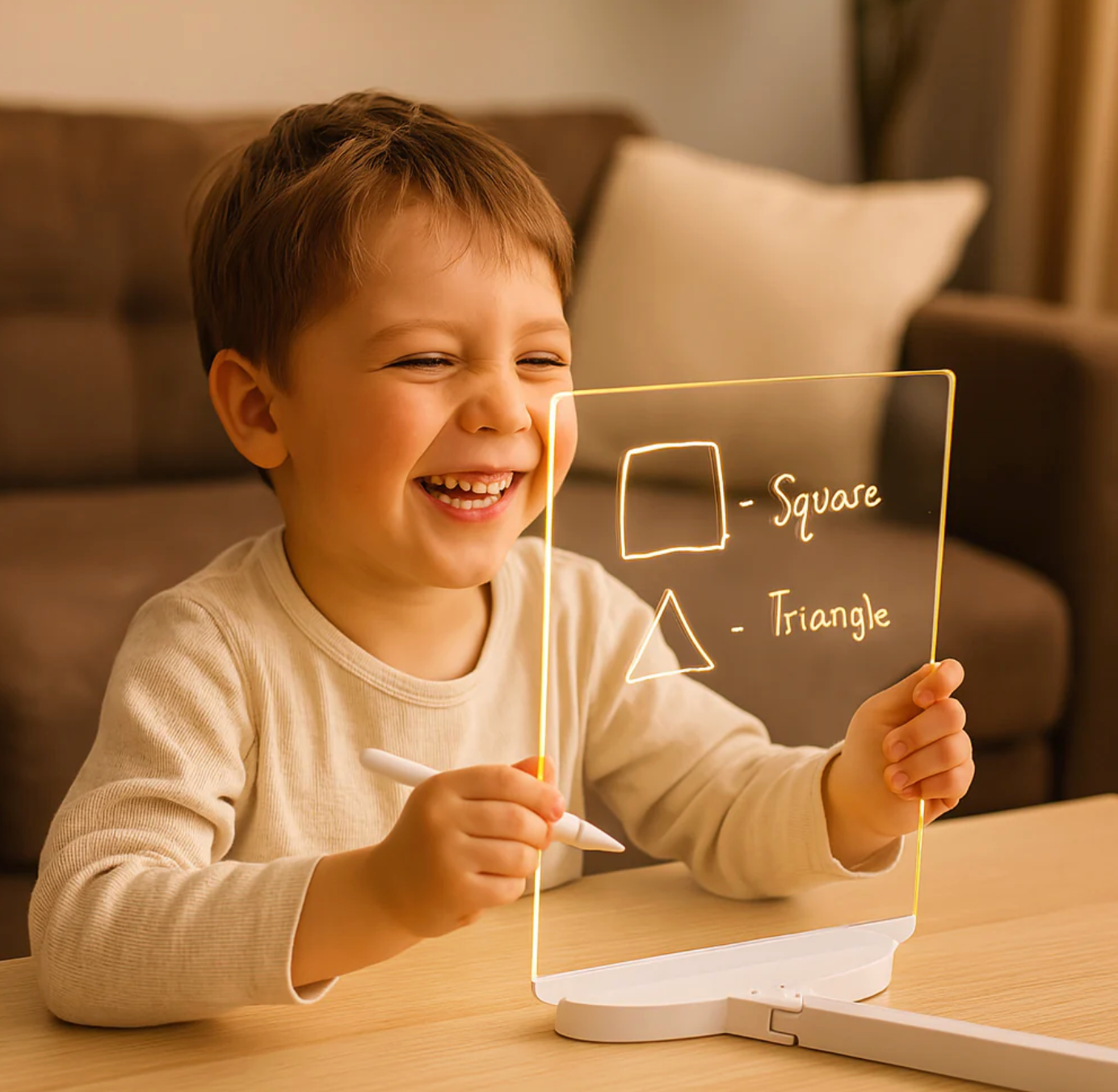 Lysande LED-ritbräda för barn