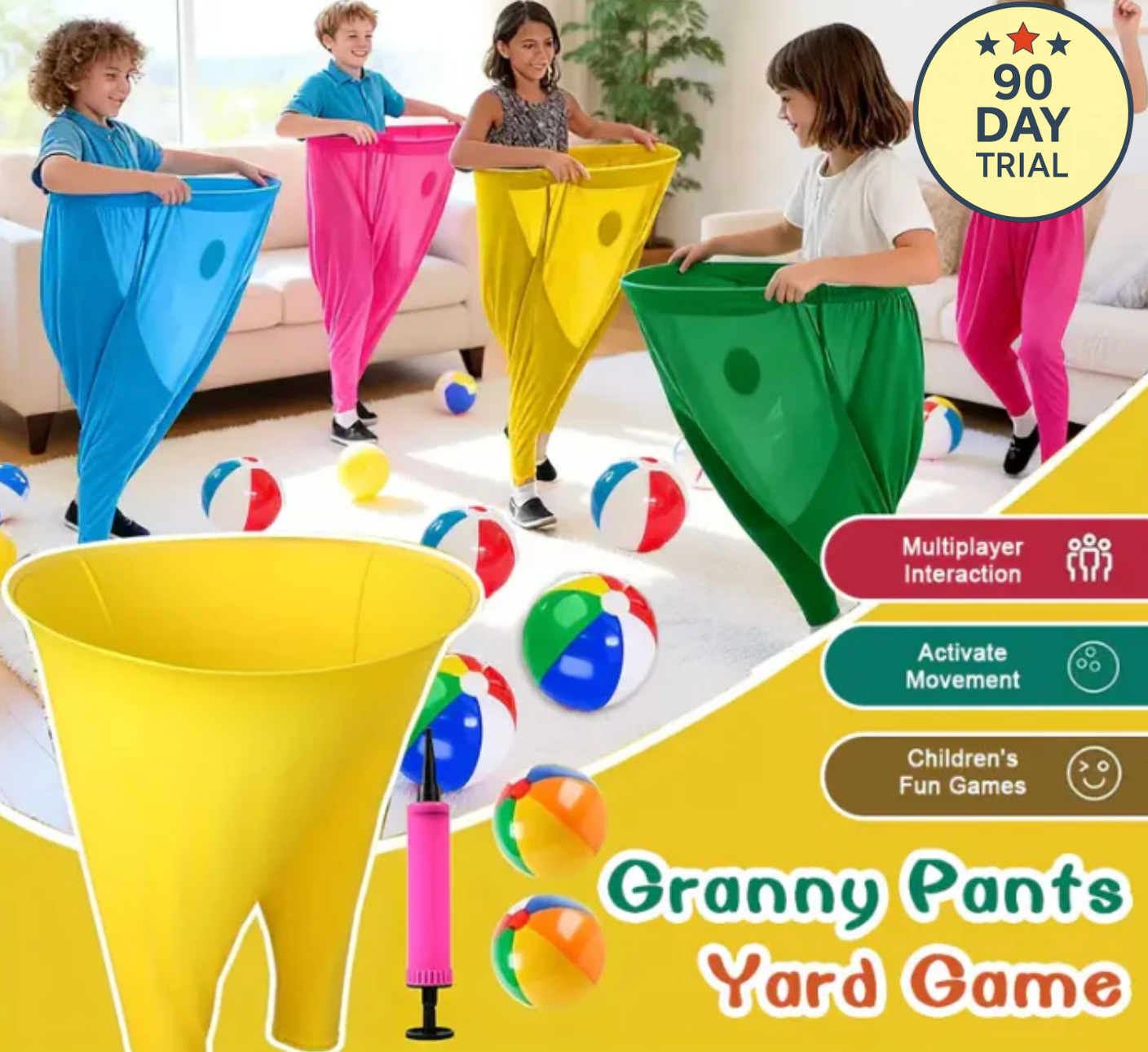 Granny™ Hysteriskt rolig skärmfri lek för barn och vuxna! 🎈