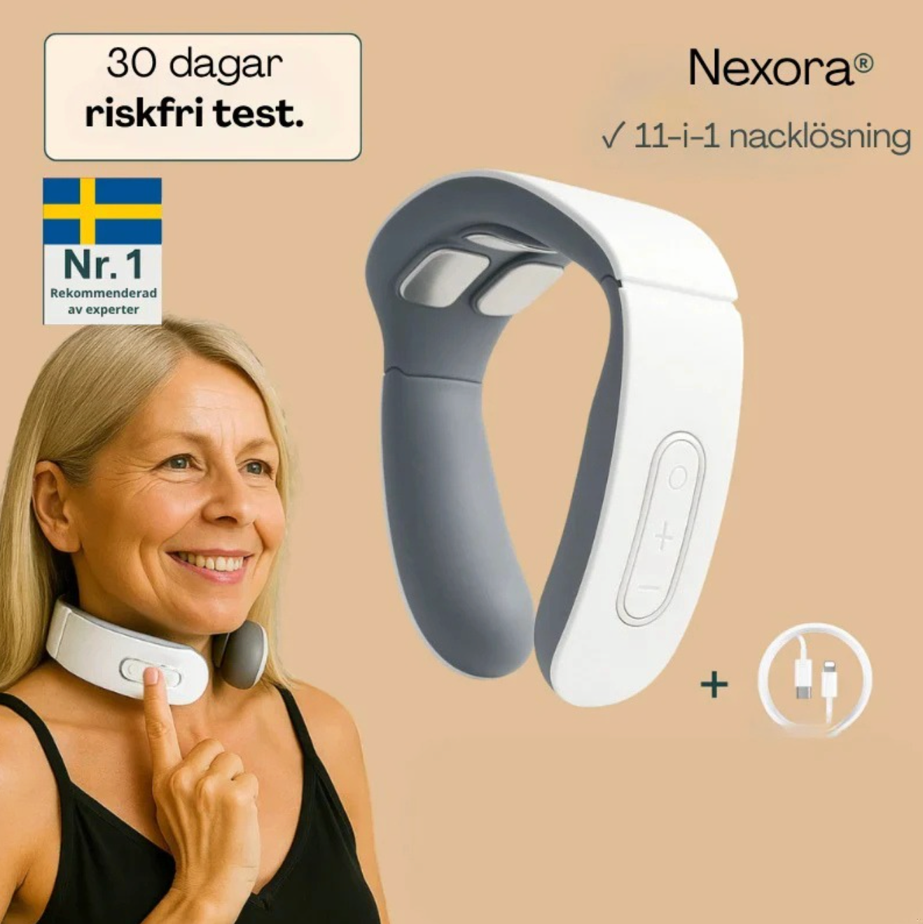Nexora® slappnar av dina nackmuskler på bara 15 minuter – var och när du vill