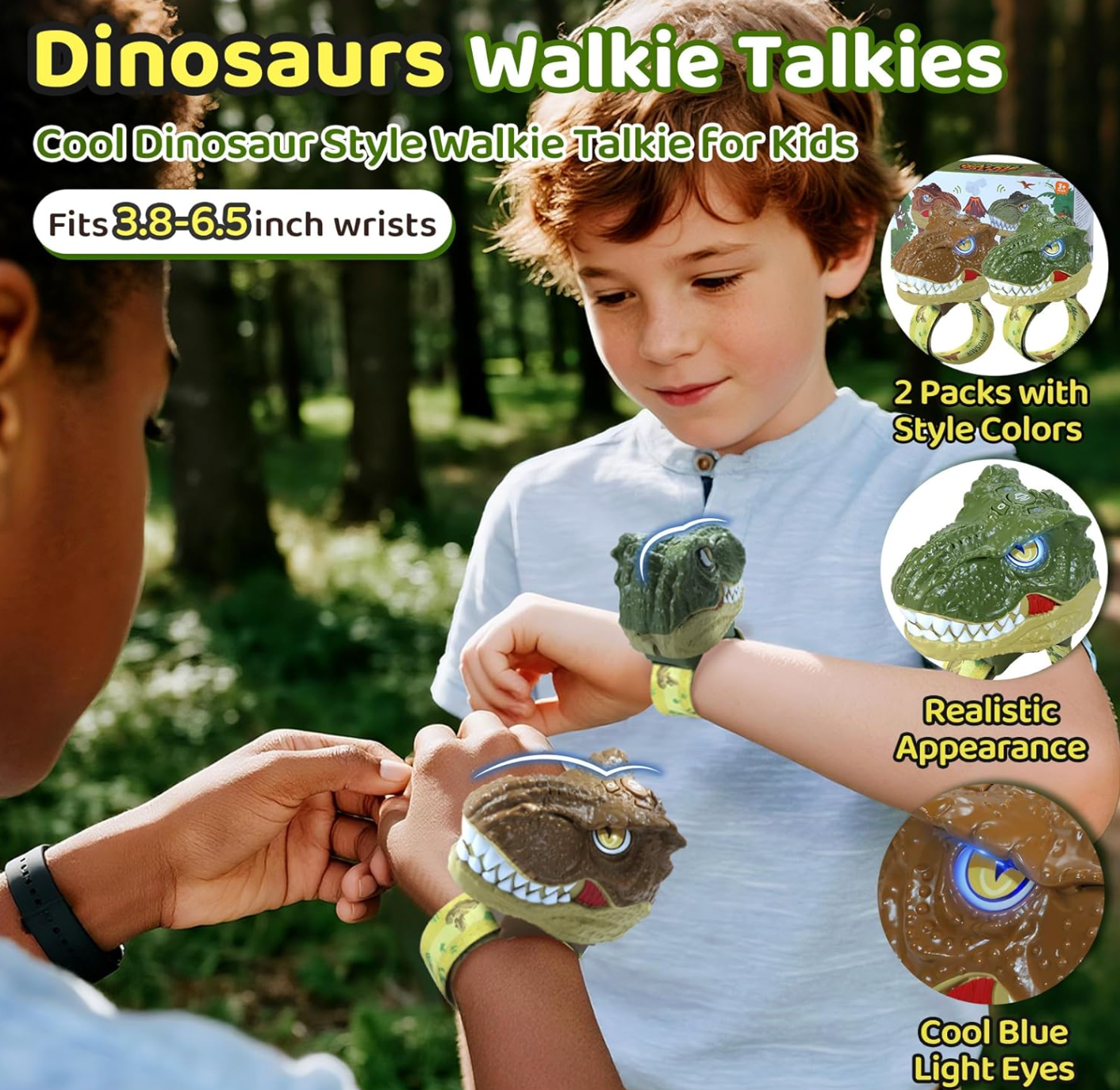 Walkie Talkies för Barn – Dinosaur 2 Stycken