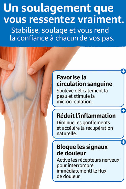 TAPEX™ Bande de genou pour une stabilité maximale et un soulagement naturel du gonflement
