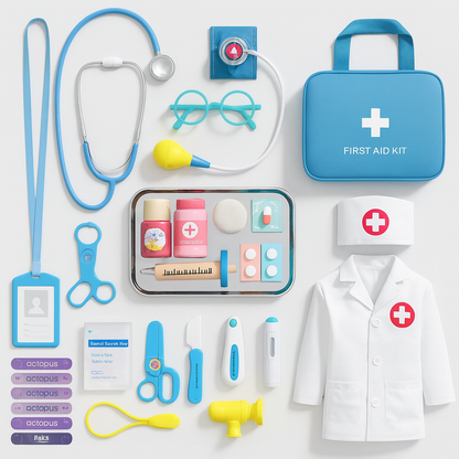 Ein Doktor-Set, das Ihr Kind wie einen echten Helden fühlen lässt 👩‍⚕️